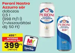 Spar Peroni Nastro Azzurro sör ajánlat