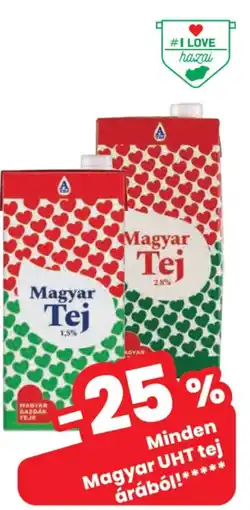 Spar Magyar tej ajánlat
