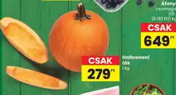 Spar Halloweeni tök ajánlat