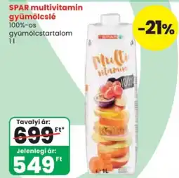 Spar spar multivitamin gyümölcslé ajánlat