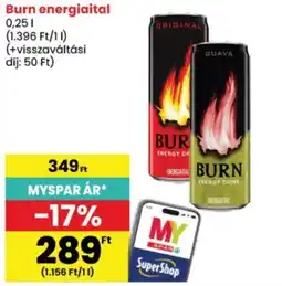 Spar Burn energiailtal ajánlat