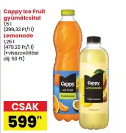 Spar Cappy ice fruit ajánlat