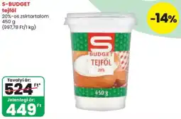 Spar S budget tejföl ajánlat