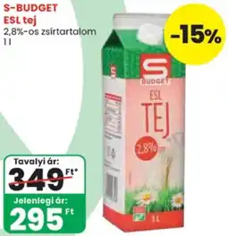 Spar S budget esl tej ajánlat