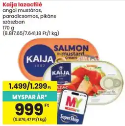 Spar Kaija lazacfilé ajánlat