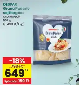 Spar Despar grana padano sajtforgács ajánlat