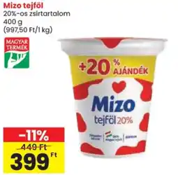 Spar Mizo tejföl ajánlat