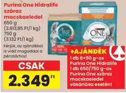 Spar purina one hidralife száraz macskaeledel ajánlat