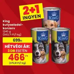 Spar King kutyaeledel-konzerv ajánlat