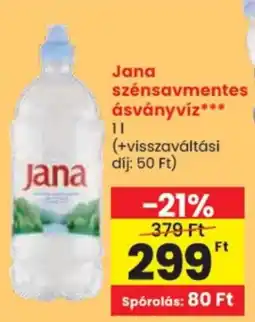 Spar Jana szénsavmentes ásványvíz ajánlat