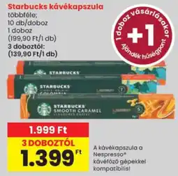 Spar starbucks kávékapszula ajánlat
