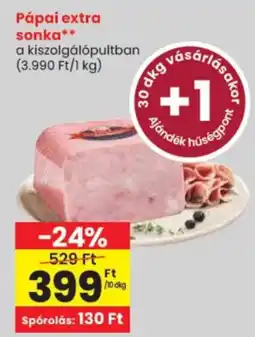 Spar Pápai extra sonka ajánlat