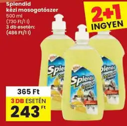 Spar splendid kézi mosogatószer ajánlat