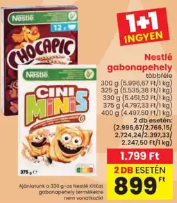 Spar Nestlé gabonapehely ajánlat