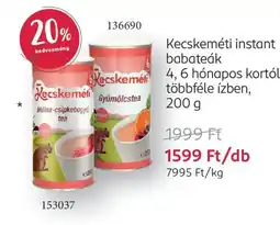 Rossmann Kecskeméti instant babateák ajánlat