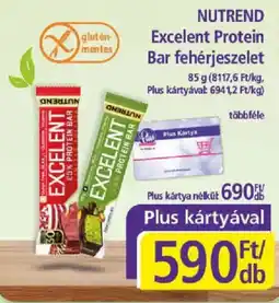 PlusMarket Nutrend excellent protein bar ajánlat