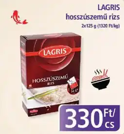 PlusMarket Lagris hosszúszemű rizs ajánlat