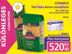 PlusMarket Gyermelyi vita pasta durum száraztészta ajánlat