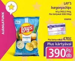 PlusMarket Lay's burgonyachips ajánlat