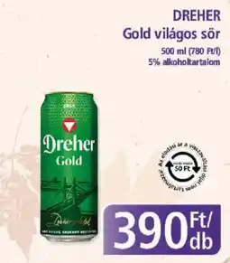 PlusMarket Dreher gold ajánlat