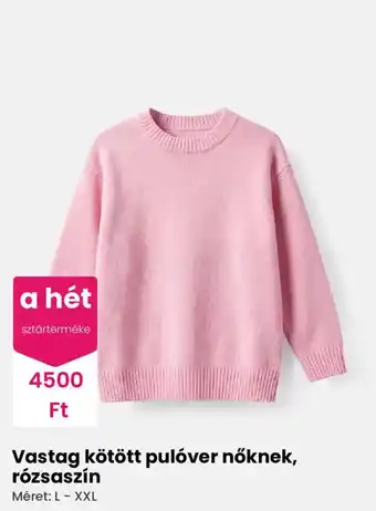A het vastag kotott pulover noknek