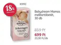 Rossmann Babydream Mamas melltartóbetét ajánlat