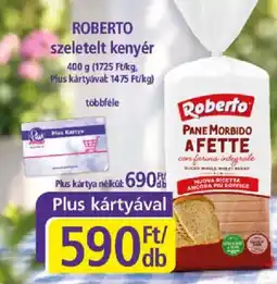 PlusMarket roberto szeletelt kenyér ajánlat