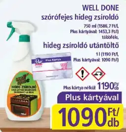 PlusMarket Well done hideg zsirolido ajánlat