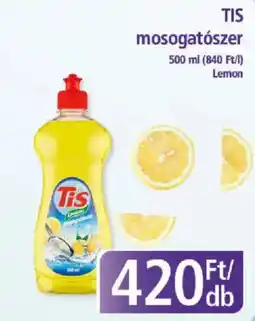 PlusMarket Tis mosogatószer ajánlat