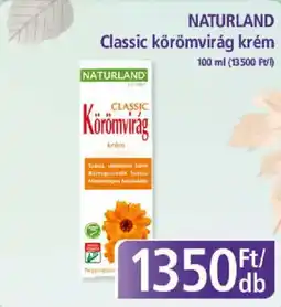 PlusMarket Naturland classic körömvirág krém ajánlat