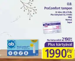 PlusMarket O.B. ProComfort tampon ajánlat