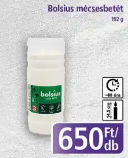 PlusMarket Bolsius mécsesbetét ajánlat