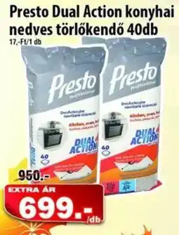 Vianni Drogéria Presto dual action konyhai nedves törlőkendő ajánlat