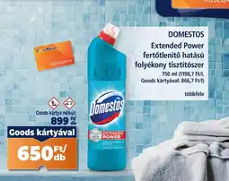 Goods Market Domestos fertőtlenítő hatású folyékony tisztítószer ajánlat