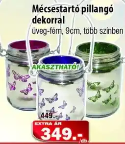 Vianni Drogéria Mécsestartó pillangó dekorral ajánlat