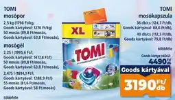 Goods Market Tomi mosókapszula ajánlat