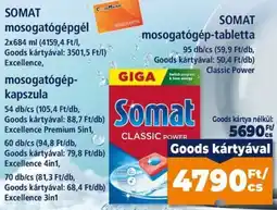 Goods Market Somat mosogatógép-tabletta ajánlat