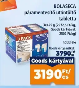 Goods Market Bolaseca paramentesítő utántöltő tabletta ajánlat
