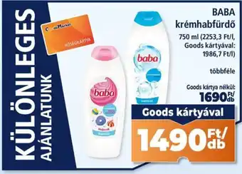 Baba krémhabfürdő