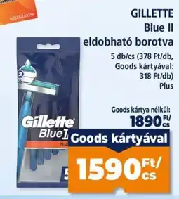 Goods Market gillette blue ii eldobható borotva ajánlat
