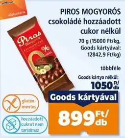 Goods Market Piros mogyorós csokoládé ajánlat