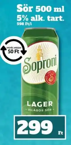 Family Diszkont Soproni lager ajánlat