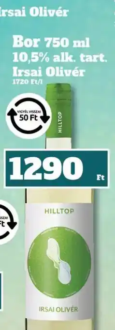 Hilltop Irsai Olivér