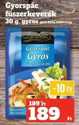 Vil-For Lucullus gyorspác gyros fűszerkeverék ajánlat