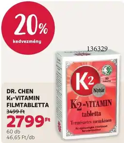 Rossmann Dr. Chen k2-vitamin filmtabletta ajánlat