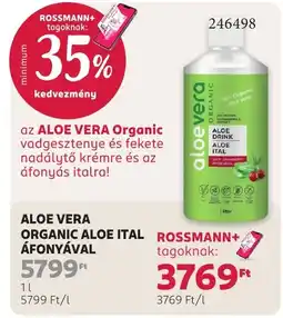 Rossmann Aloe vera organic aloe ital ajánlat