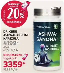 Rossmann Dr. Chen ashwagandha+ kapszula ajánlat