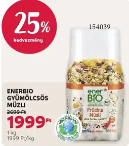 Rossmann Enerbio gyümölcsös müzli ajánlat
