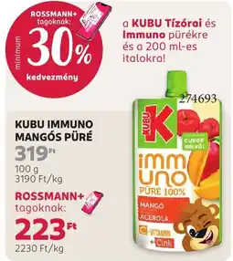 Rossmann Kubu immuno püré ajánlat