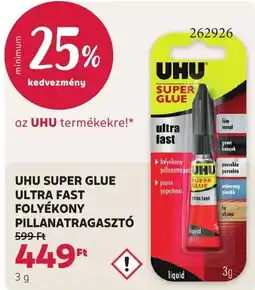 Rossmann uhu super glue ultra fast ajánlat